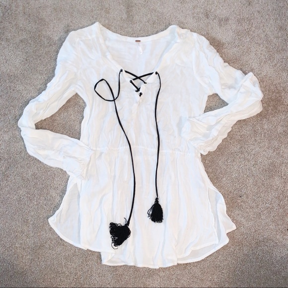 Free People Tassel Lace Up Tunic - Picture 3 of 3